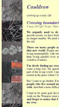 Mobile Screenshot of cauldron.firetree.net